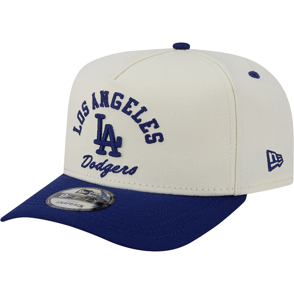 MLB Los Angeles Dodgers New Era Arched 9FIFTY A-Frame Snapback Hat - Cream