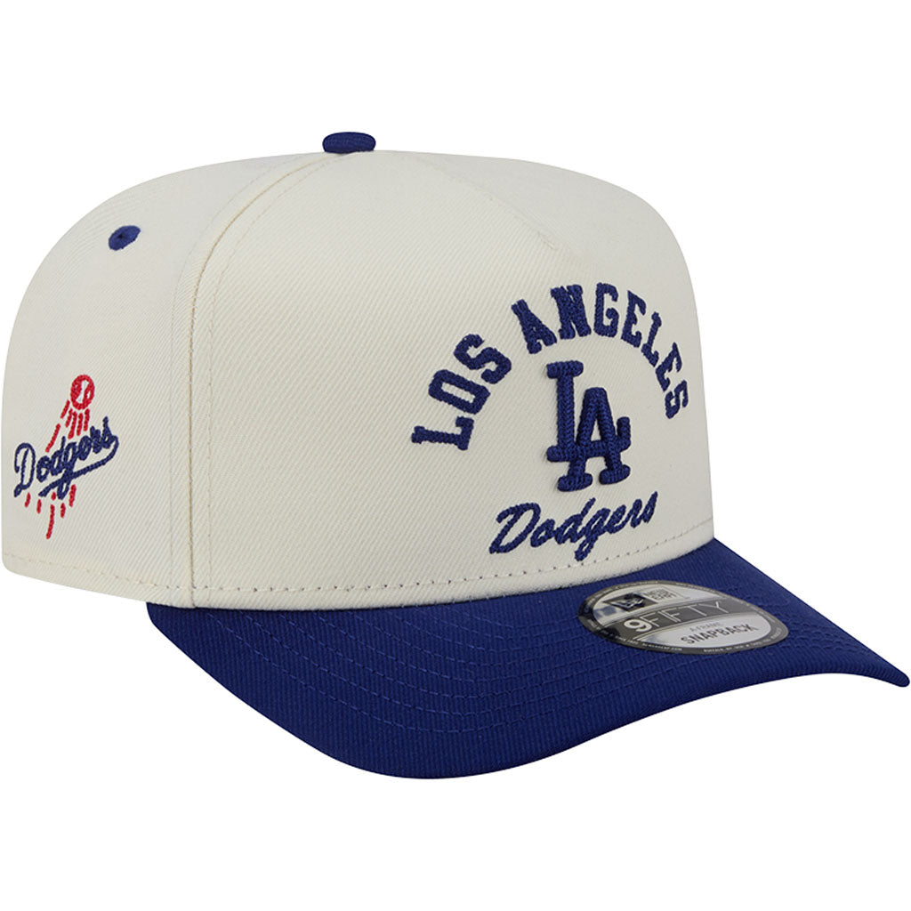 MLB Los Angeles Dodgers New Era Arched 9FIFTY A-Frame Snapback Hat - Cream