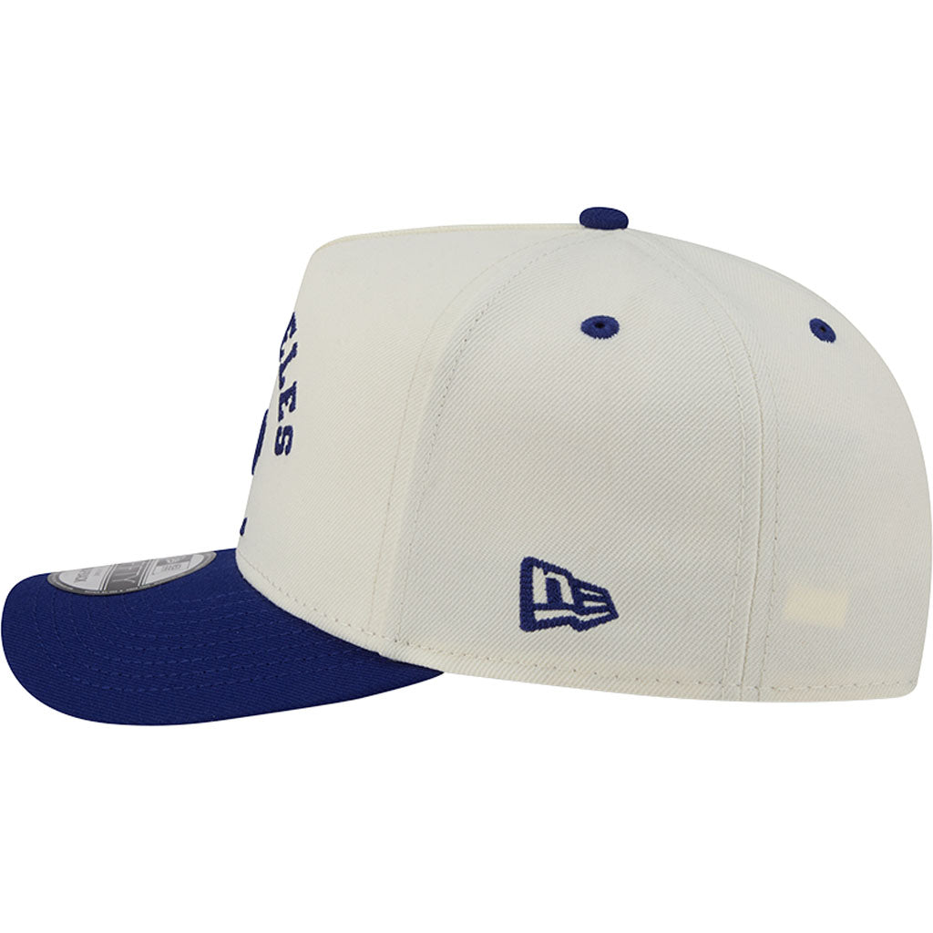 MLB Los Angeles Dodgers New Era Arched 9FIFTY A-Frame Snapback Hat - Cream