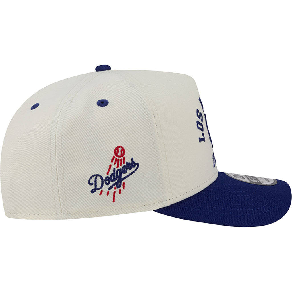 MLB Los Angeles Dodgers New Era Arched 9FIFTY A-Frame Snapback Hat - Cream
