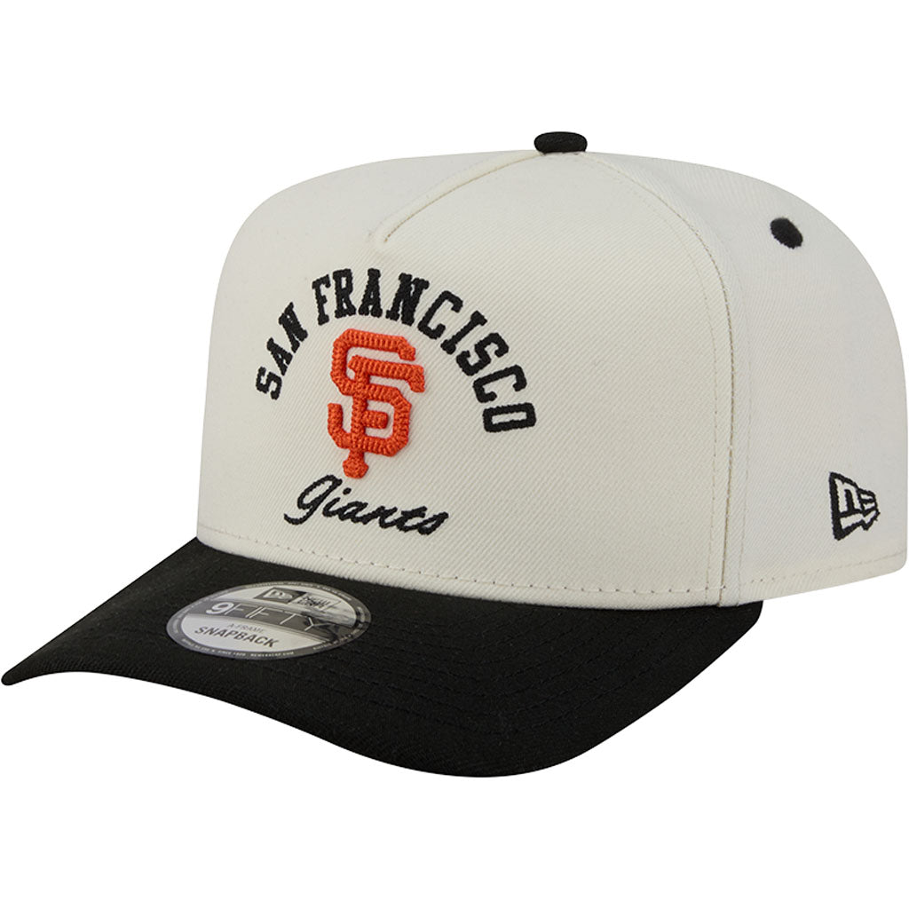MLB San Francisco Giants New Era Arched 9FIFTY A-Frame Snapback Hat - Cream