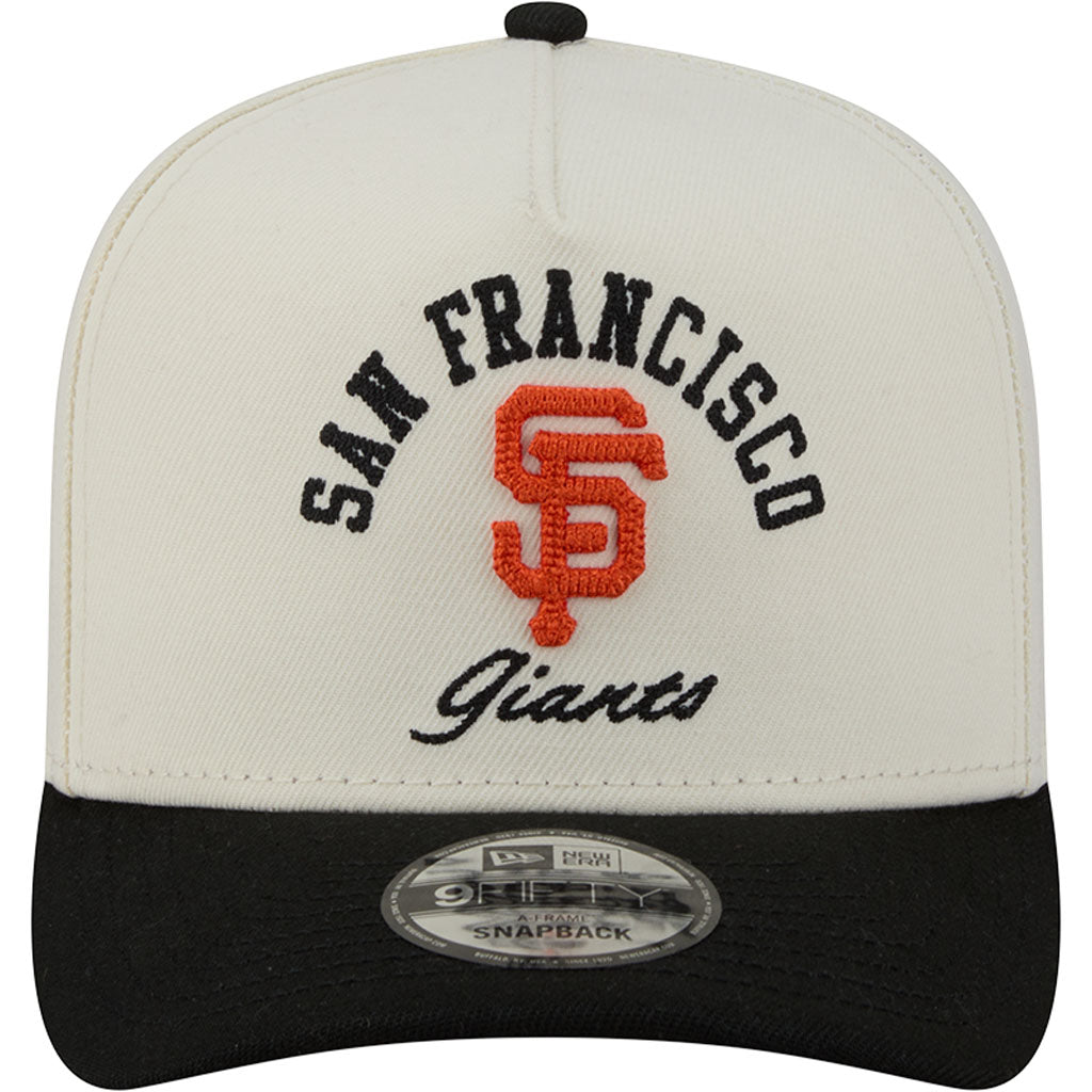 MLB San Francisco Giants New Era Arched 9FIFTY A-Frame Snapback Hat - Cream