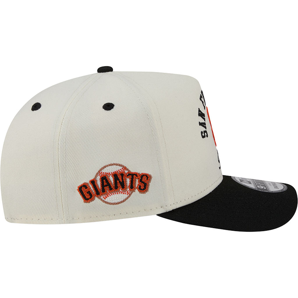 MLB San Francisco Giants New Era Arched 9FIFTY A-Frame Snapback Hat - Cream