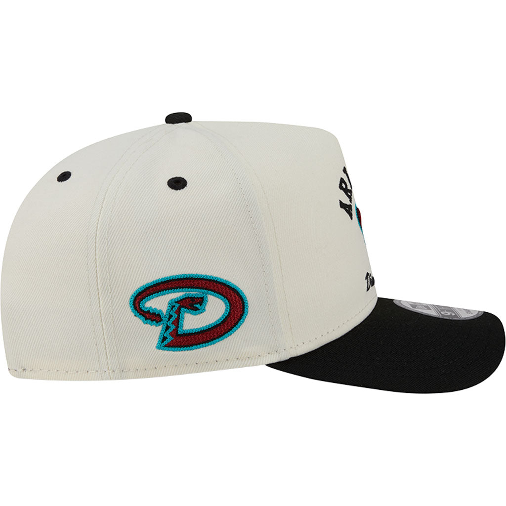 MLB Arizona Diamondbacks New Era Arched 9FIFTY A-Frame Snapback Hat - Cream