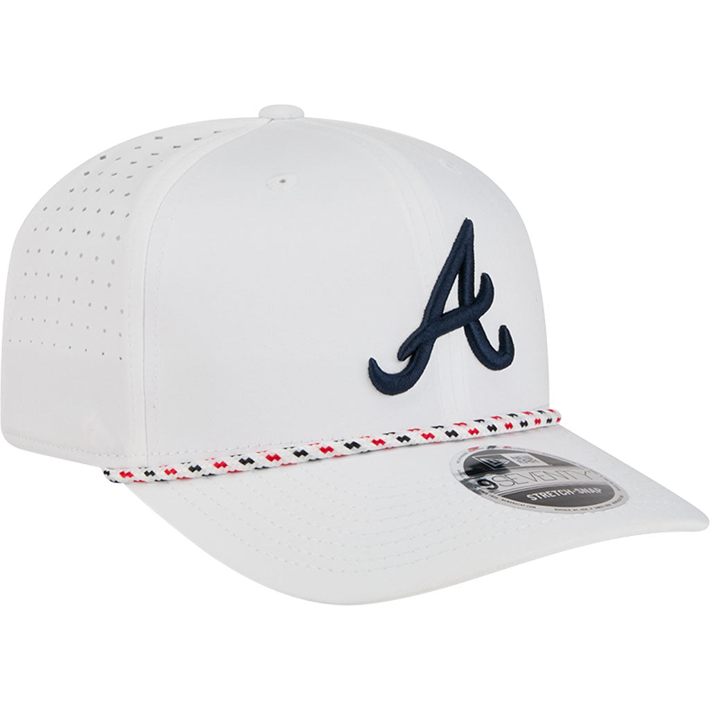 MLB Atlanta Braves New Era Sport 9SEVENTY Stretch Snapback Hat - White