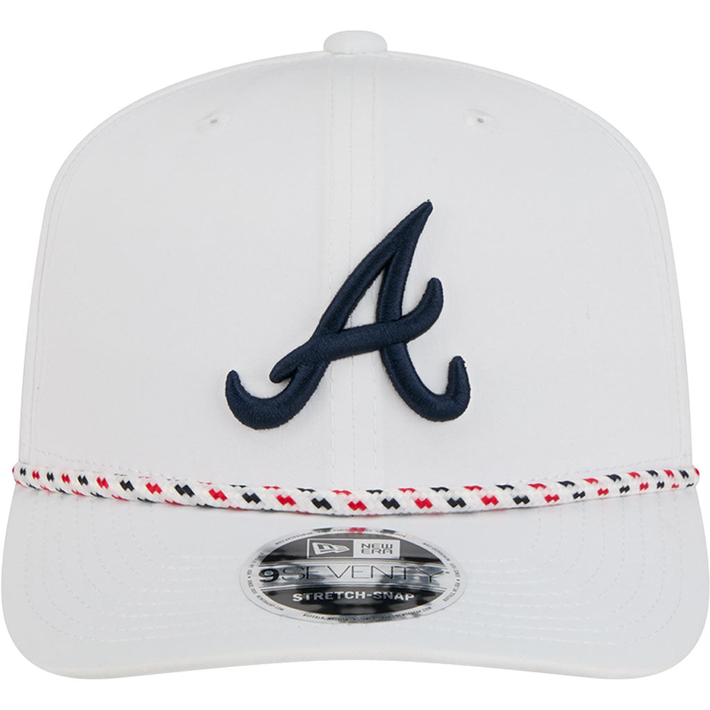 MLB Atlanta Braves New Era Sport 9SEVENTY Stretch Snapback Hat - White
