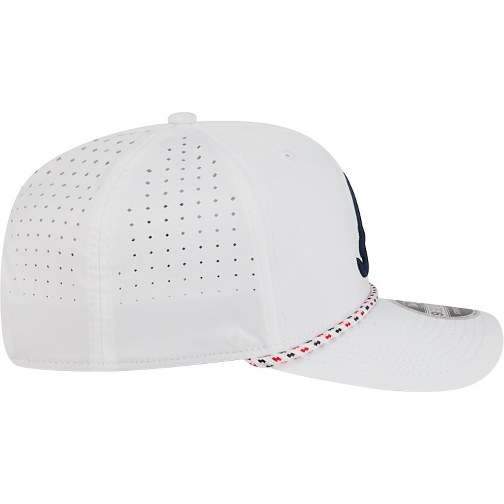 MLB Atlanta Braves New Era Sport 9SEVENTY Stretch Snapback Hat - White