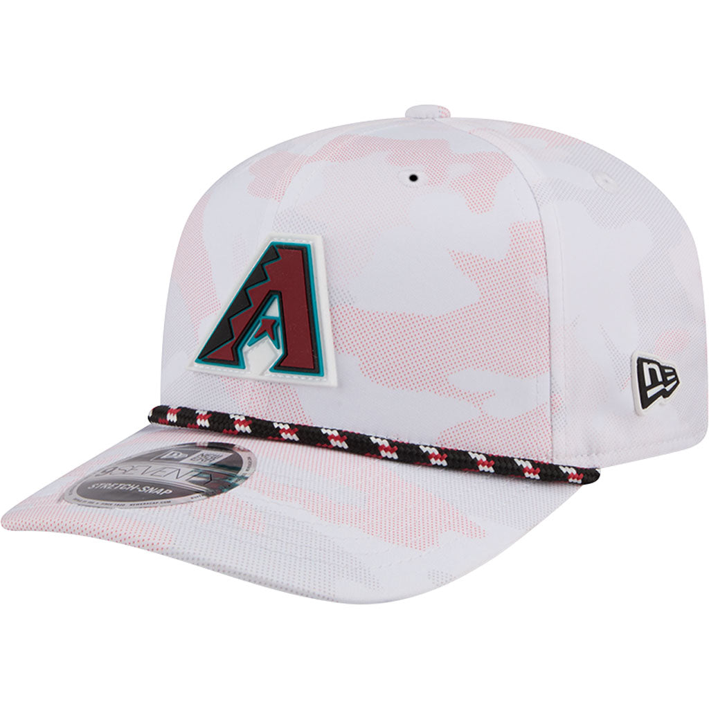MLB Arizona Diamondbacks New Era Camo Rope 9SEVENTY Stretch Snap Hat