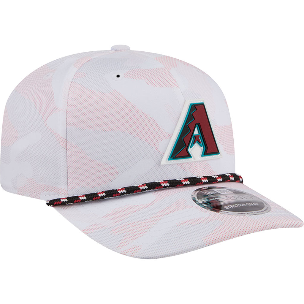 MLB Arizona Diamondbacks New Era Camo Rope 9SEVENTY Stretch Snap Hat