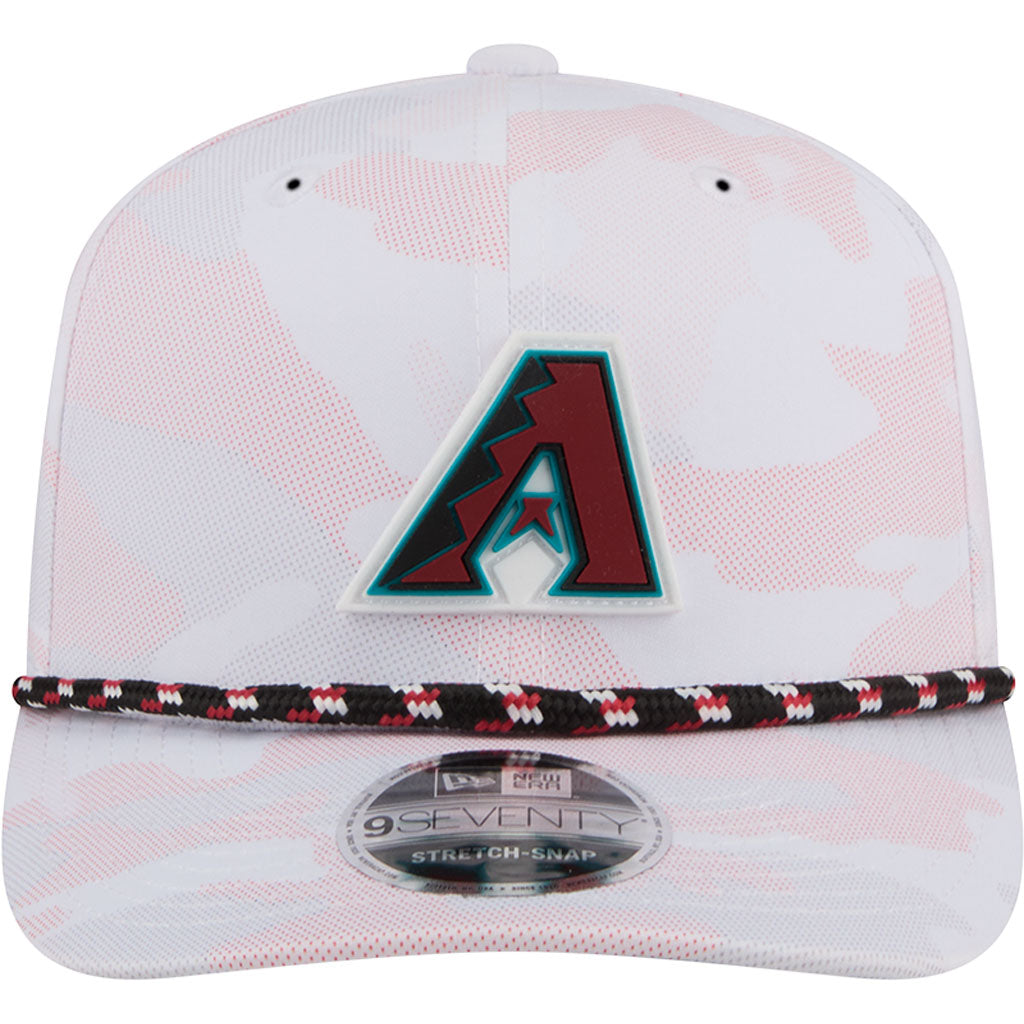 MLB Arizona Diamondbacks New Era Camo Rope 9SEVENTY Stretch Snap Hat