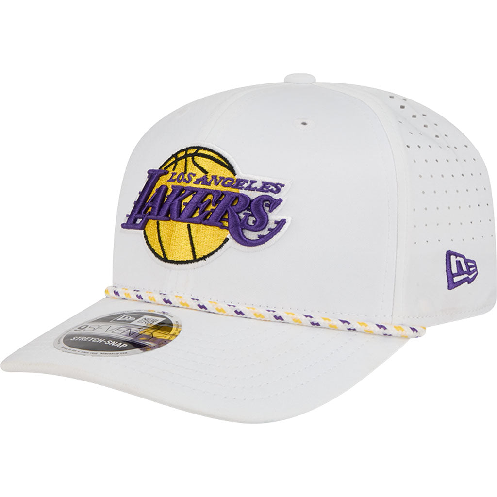 NBA Los Angeles Lakers New Era Sport 9SEVENTY Stretch Snapback Hat - White