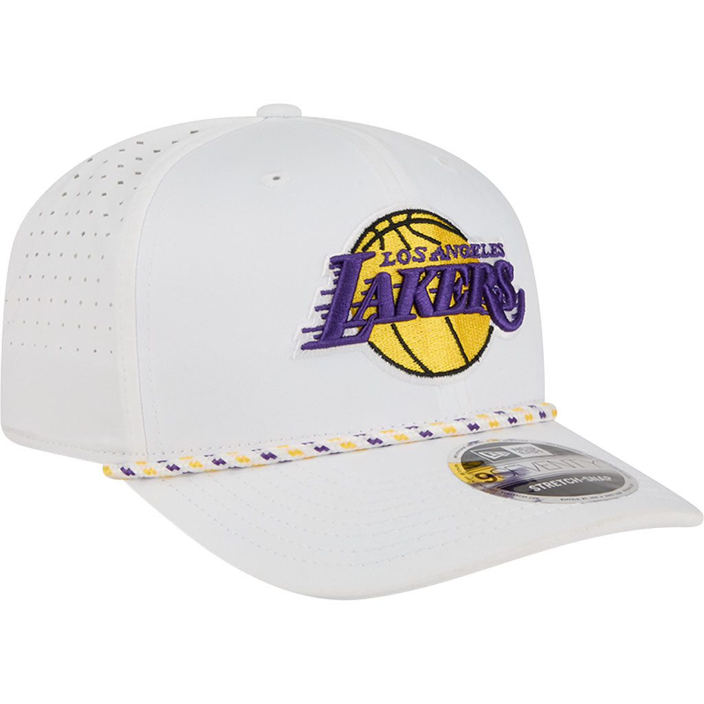 NBA Los Angeles Lakers New Era Sport 9SEVENTY Stretch Snapback Hat - White