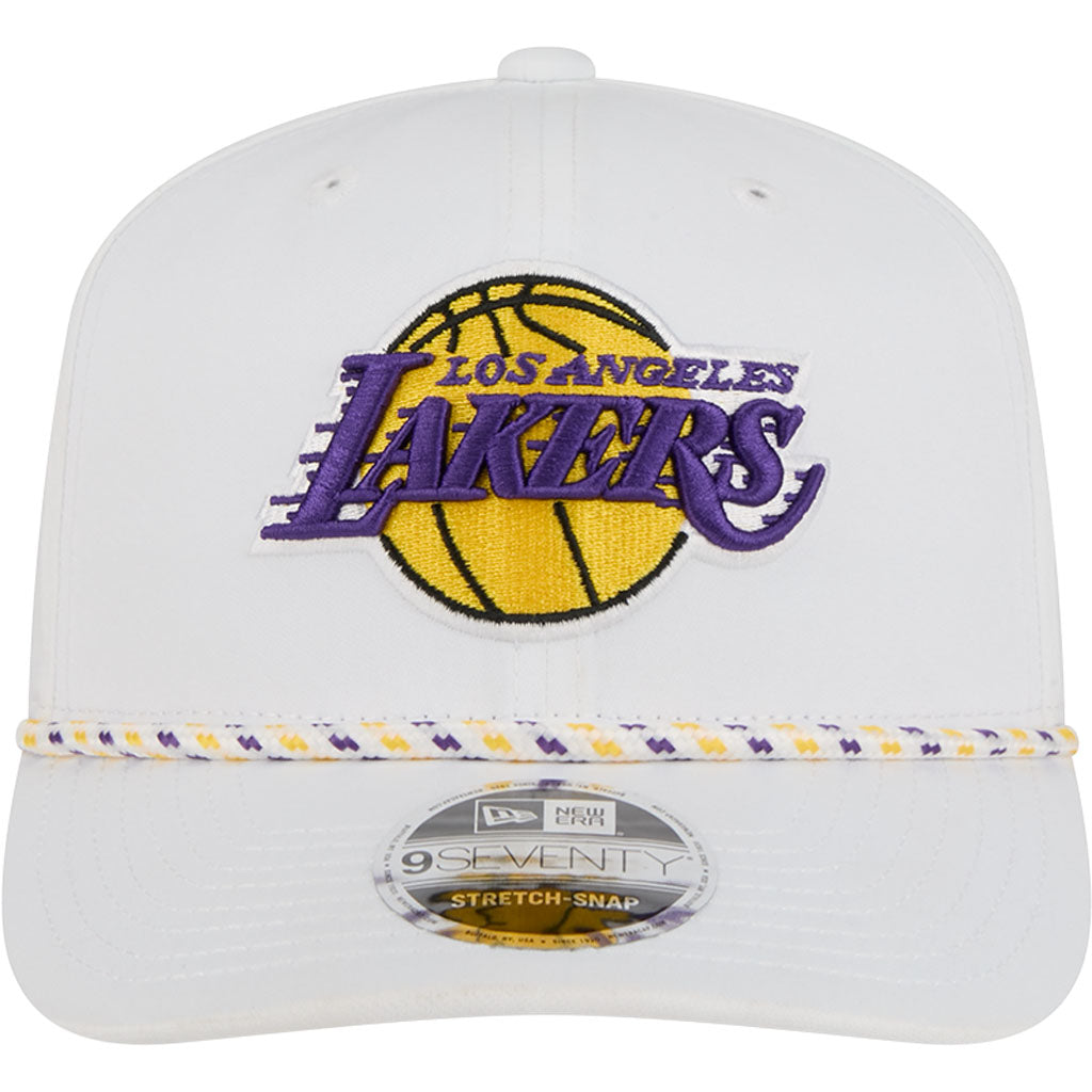 NBA Los Angeles Lakers New Era Sport 9SEVENTY Stretch Snapback Hat - White