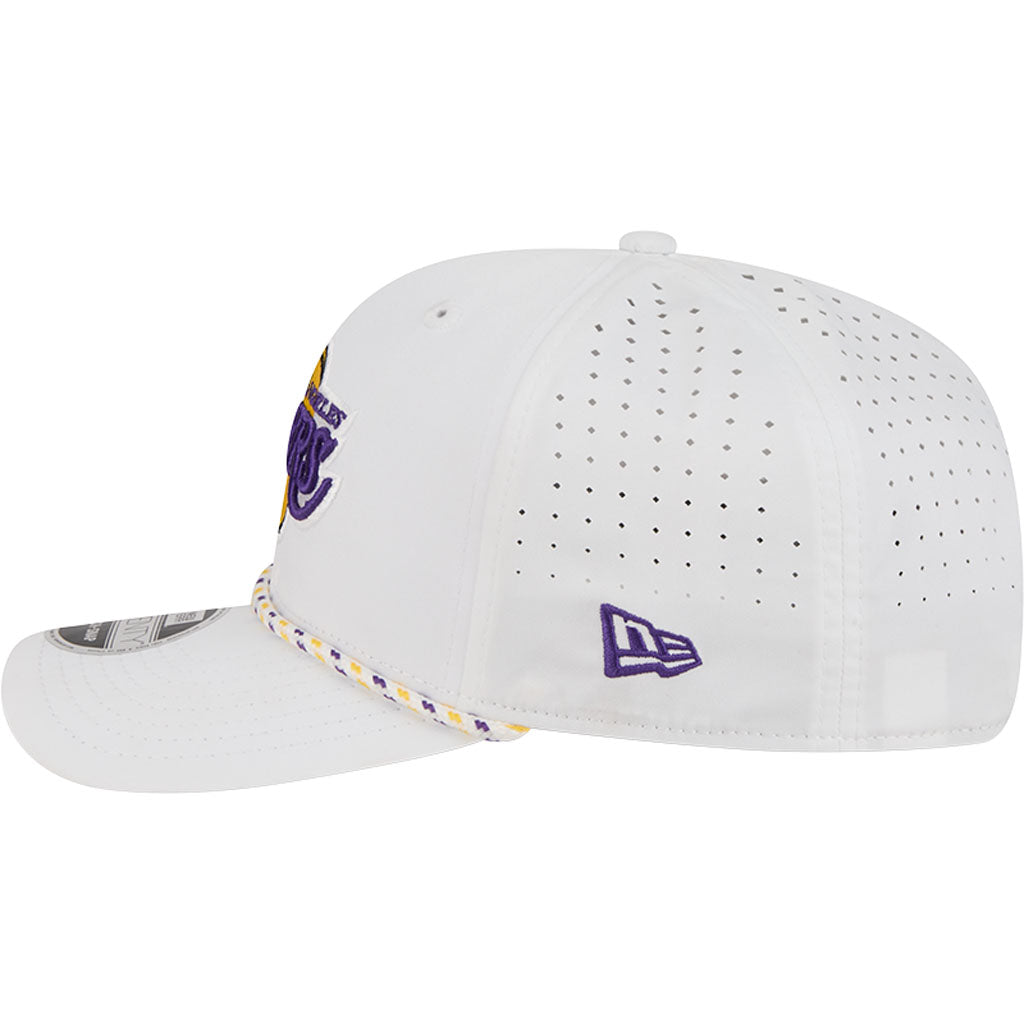 NBA Los Angeles Lakers New Era Sport 9SEVENTY Stretch Snapback Hat - White