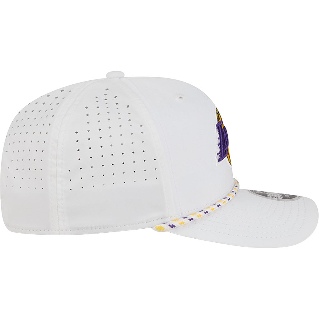 NBA Los Angeles Lakers New Era Sport 9SEVENTY Stretch Snapback Hat - White