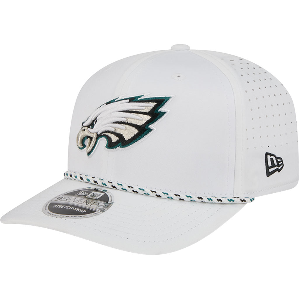 NFL Philadelphia Eagles New Era Sport 9SEVENTY Stretch Snapback Hat - White
