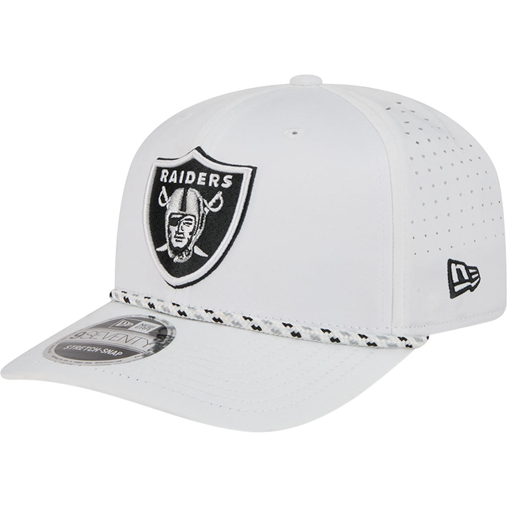 NFL Las Vegas Raiders New Era Sport 9SEVENTY Stretch Snapback Hat - White