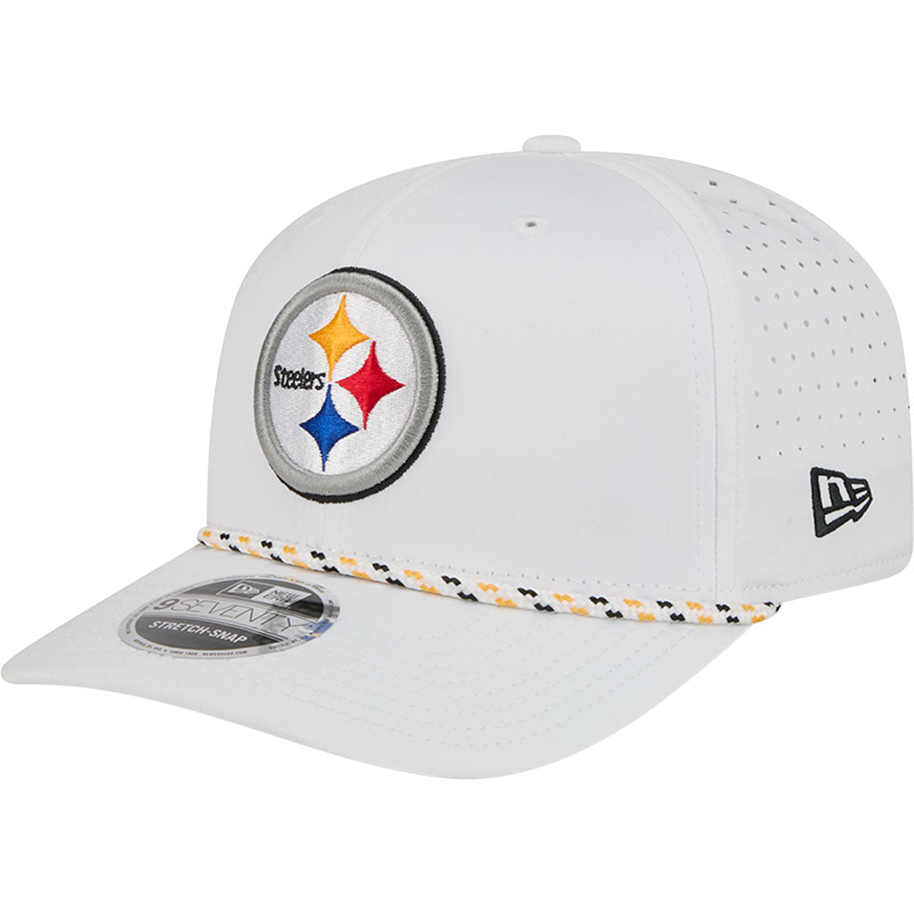 NFL Pittsburgh Steelers New Era Sport 9SEVENTY Stretch Snapback Hat - White