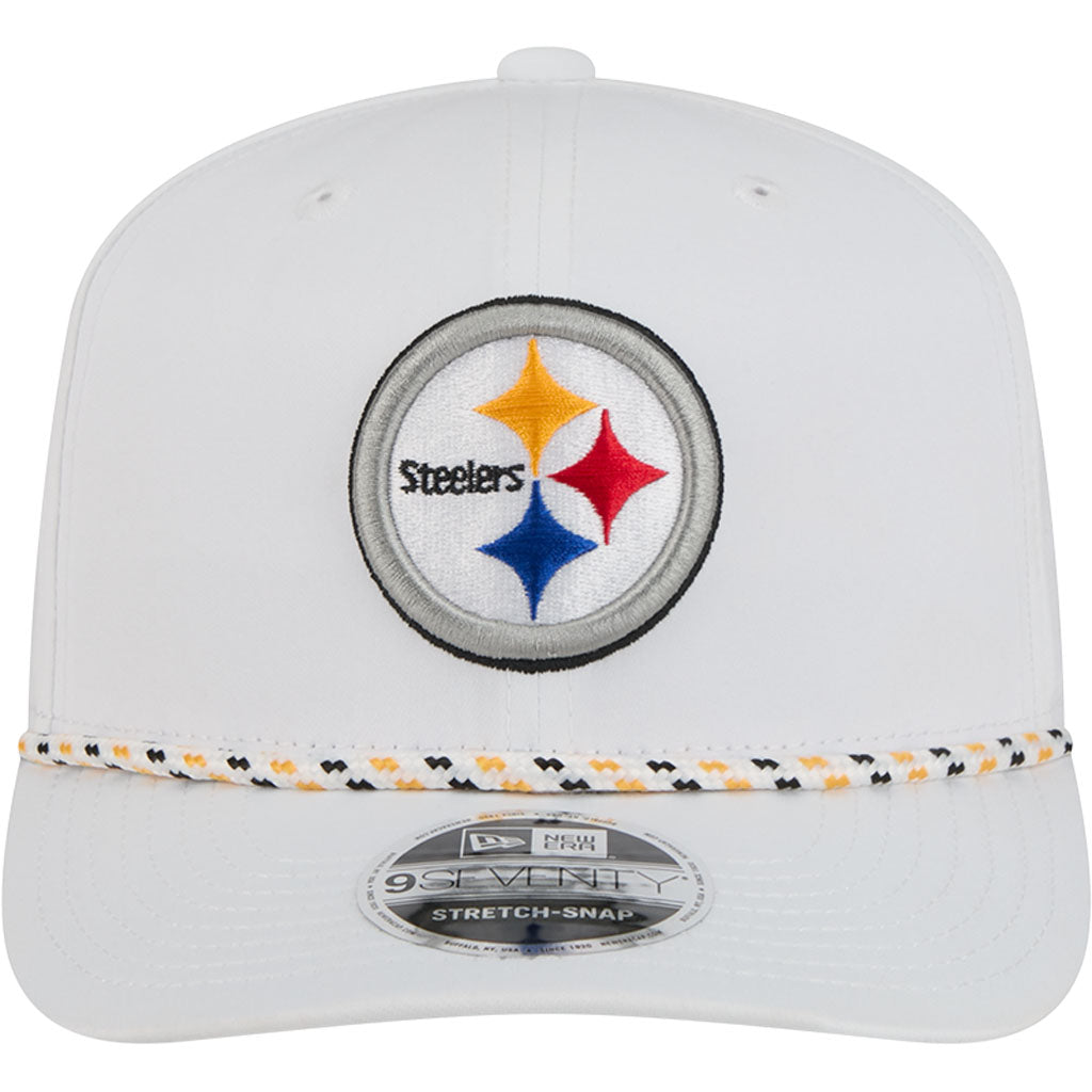 NFL Pittsburgh Steelers New Era Sport 9SEVENTY Stretch Snapback Hat - White