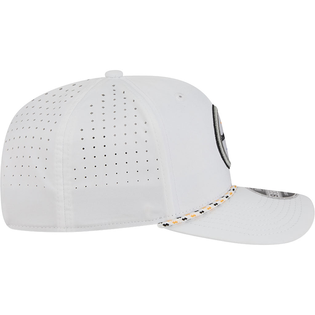 NFL Pittsburgh Steelers New Era Sport 9SEVENTY Stretch Snapback Hat - White