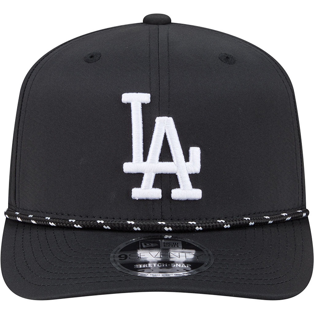 MLB Los Angeles Dodgers New Era Sport 9SEVENTY Stretch Snap Hat - Black