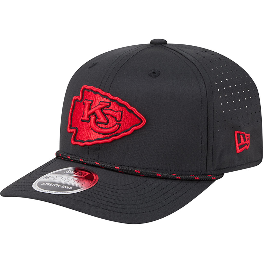 NFL Kansas City Chiefs New Era Sport 9SEVENTY Stretch Snap Hat - Black