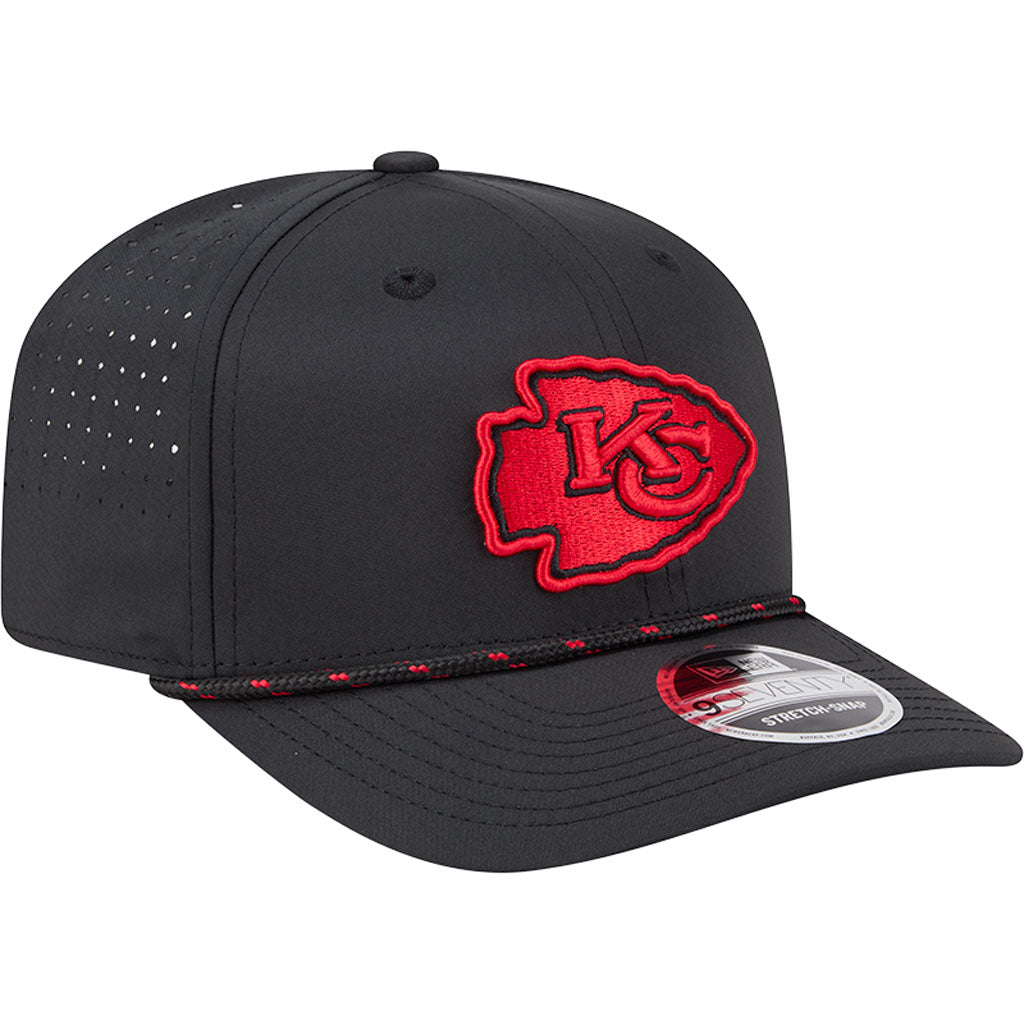 NFL Kansas City Chiefs New Era Sport 9SEVENTY Stretch Snap Hat - Black