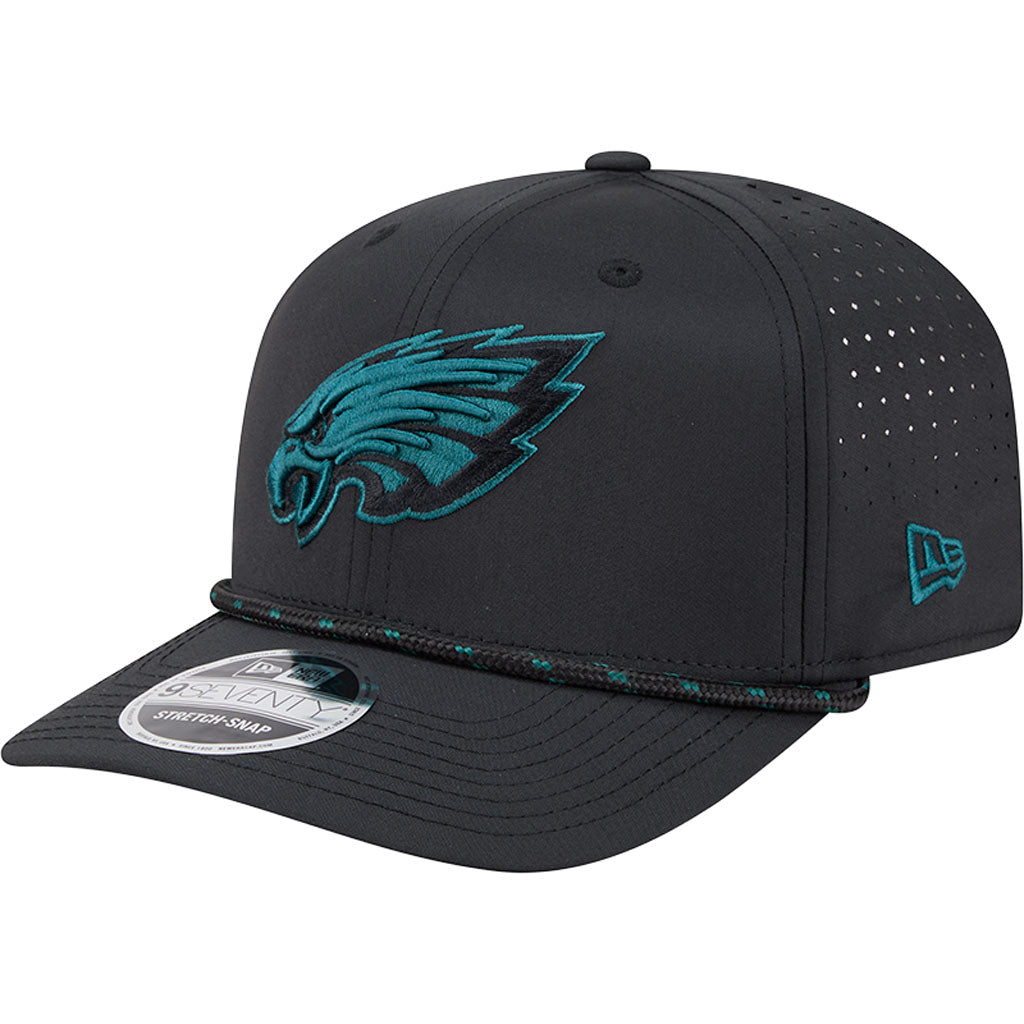 NFL Philadelphia Eagles New Era Sport 9SEVENTY Stretch Snap Hat - Black