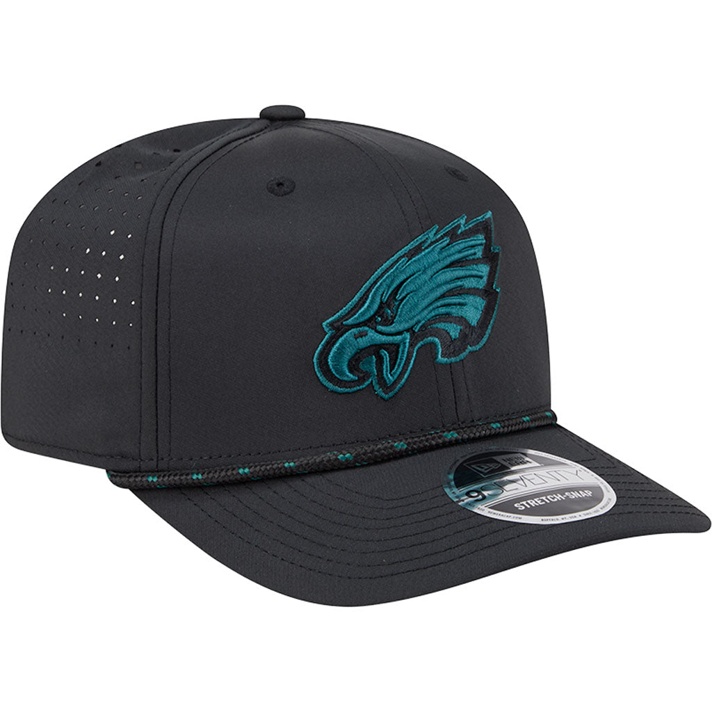 NFL Philadelphia Eagles New Era Sport 9SEVENTY Stretch Snap Hat - Black
