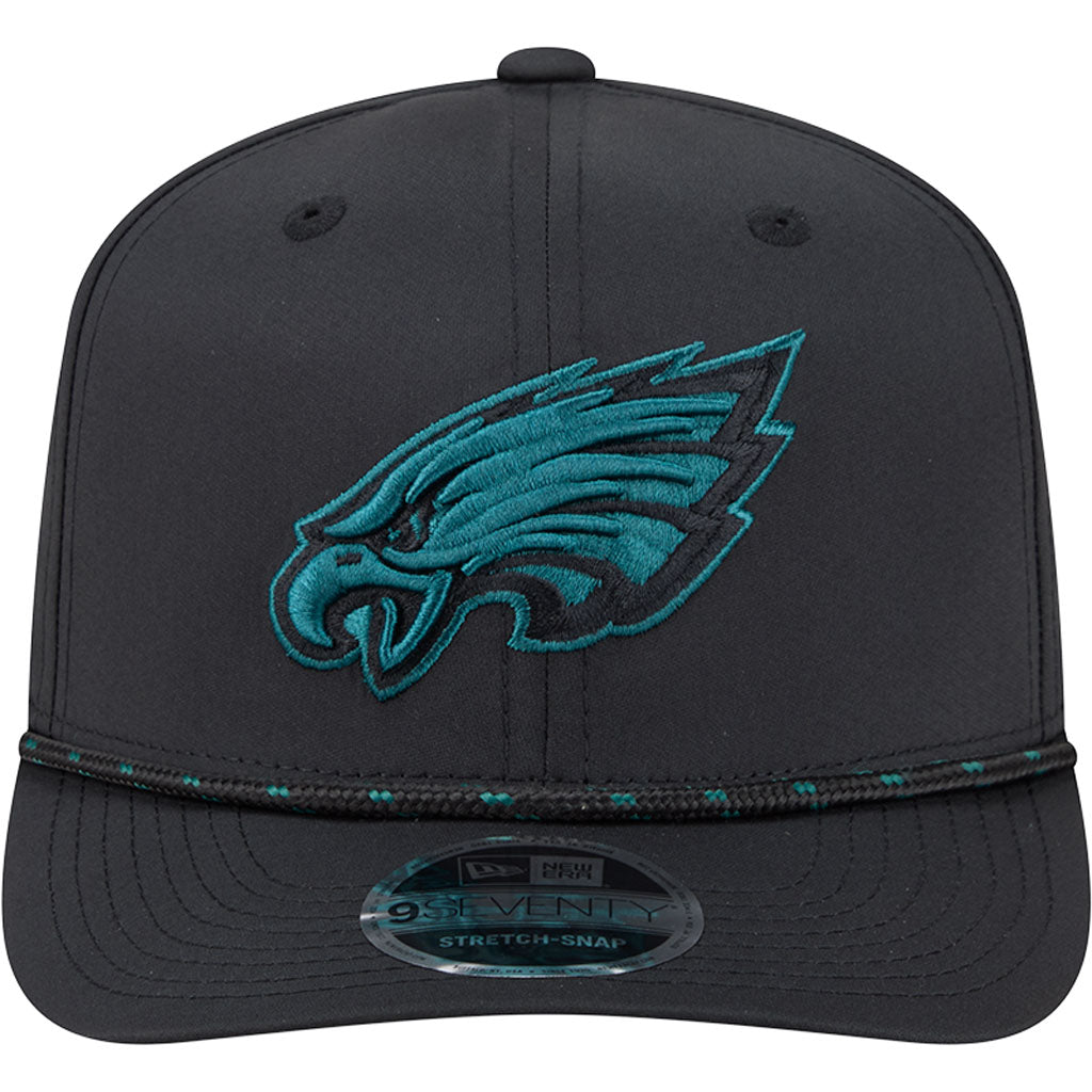 NFL Philadelphia Eagles New Era Sport 9SEVENTY Stretch Snap Hat - Black