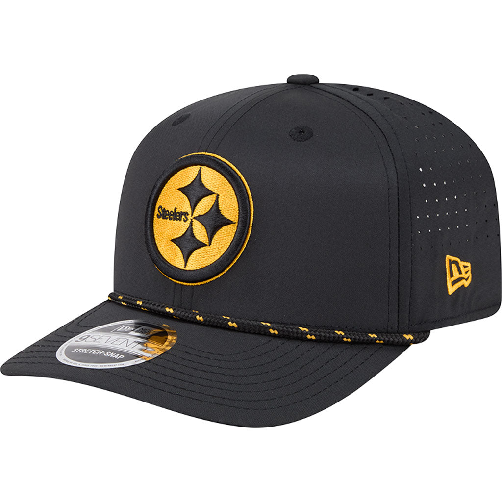 NFL Pittsburgh Steelers New Era Sport 9SEVENTY Stretch Snap Hat - Black