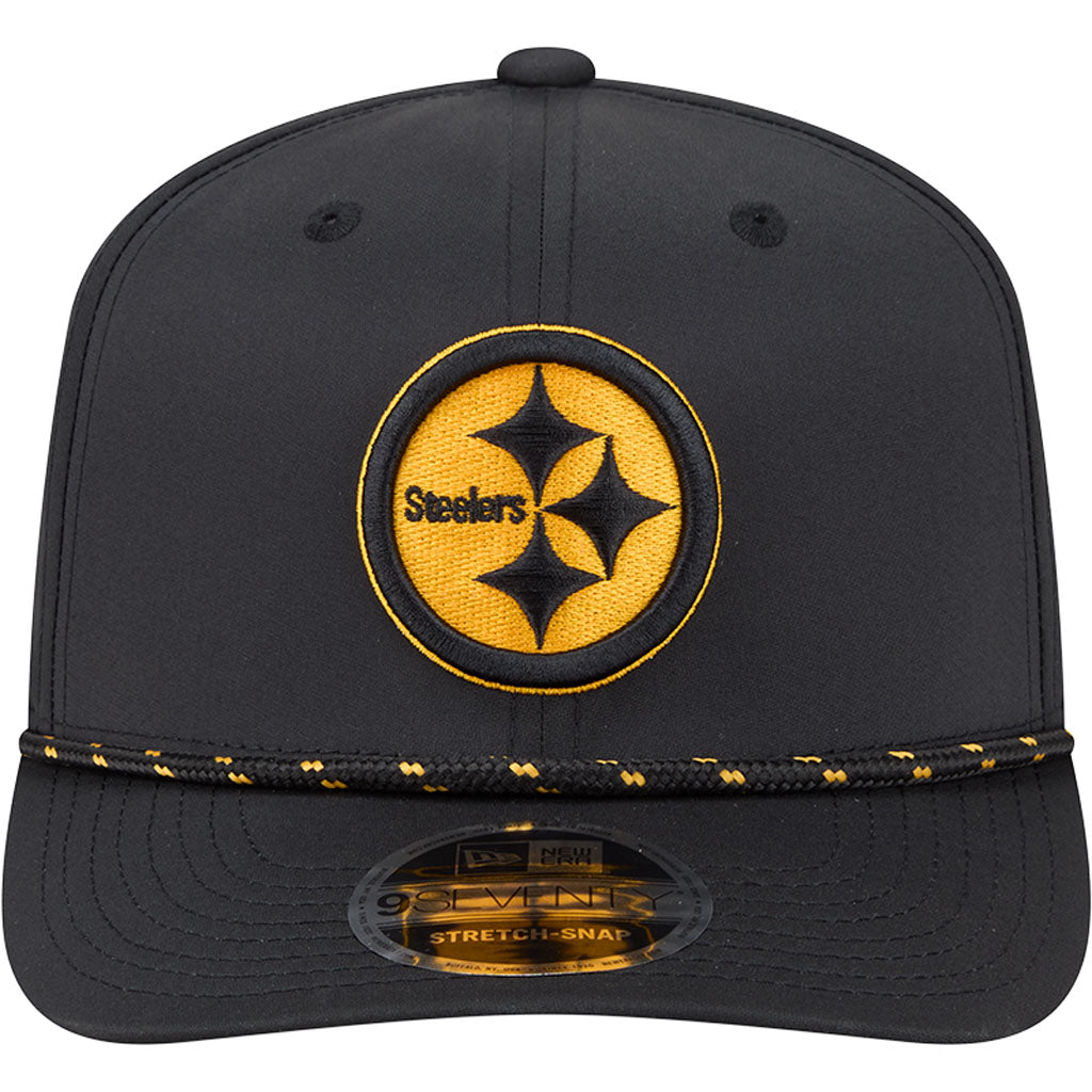 NFL Pittsburgh Steelers New Era Sport 9SEVENTY Stretch Snap Hat - Black