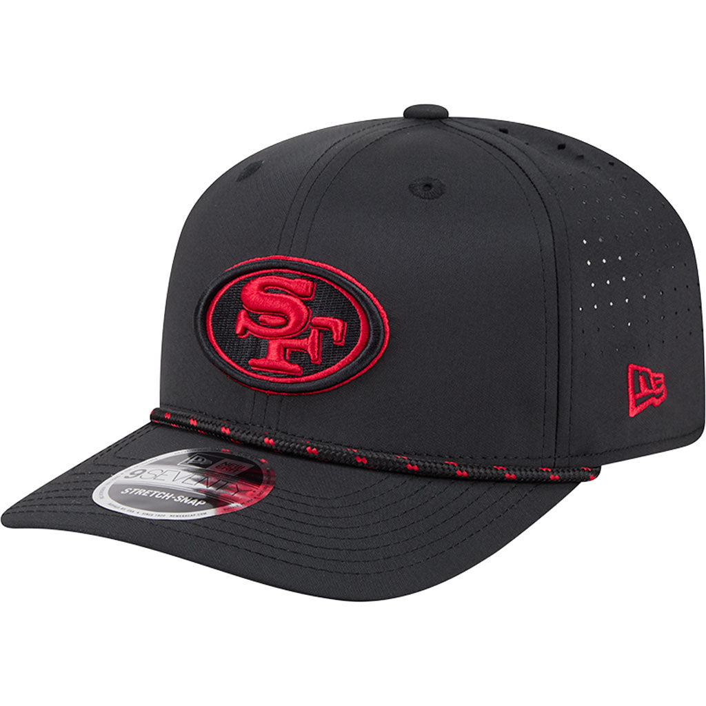 NFL San Francisco 49ers New Era Sport 9SEVENTY Stretch Snap Hat - Black