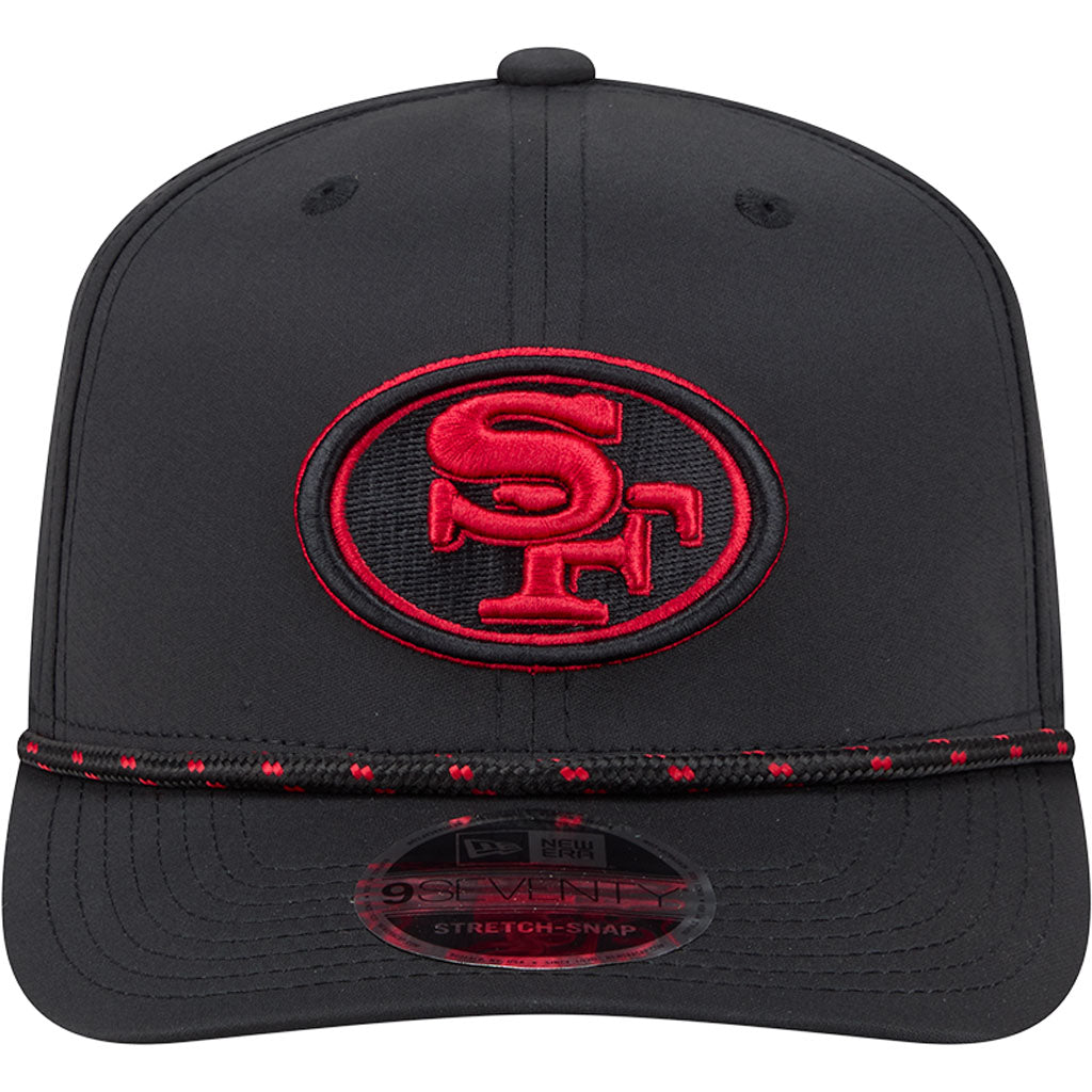 NFL San Francisco 49ers New Era Sport 9SEVENTY Stretch Snap Hat - Black