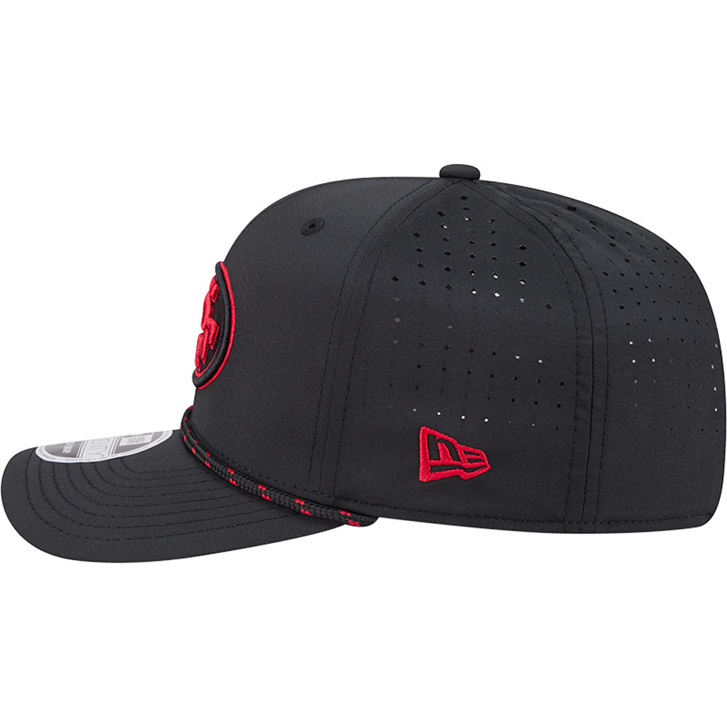 NFL San Francisco 49ers New Era Sport 9SEVENTY Stretch Snap Hat - Black
