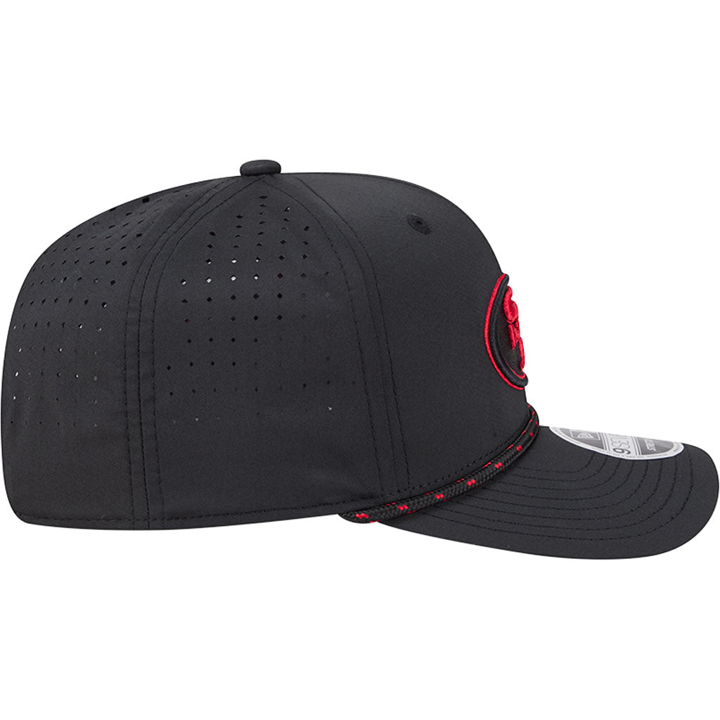 NFL San Francisco 49ers New Era Sport 9SEVENTY Stretch Snap Hat - Black
