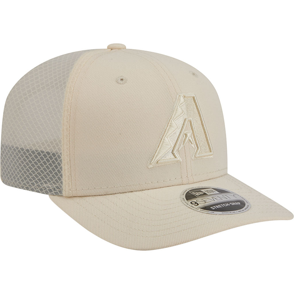 MLB Arizona Diamondbacks New Era Vanilla 9SEVENTY Stretch Snap Hat - Cream