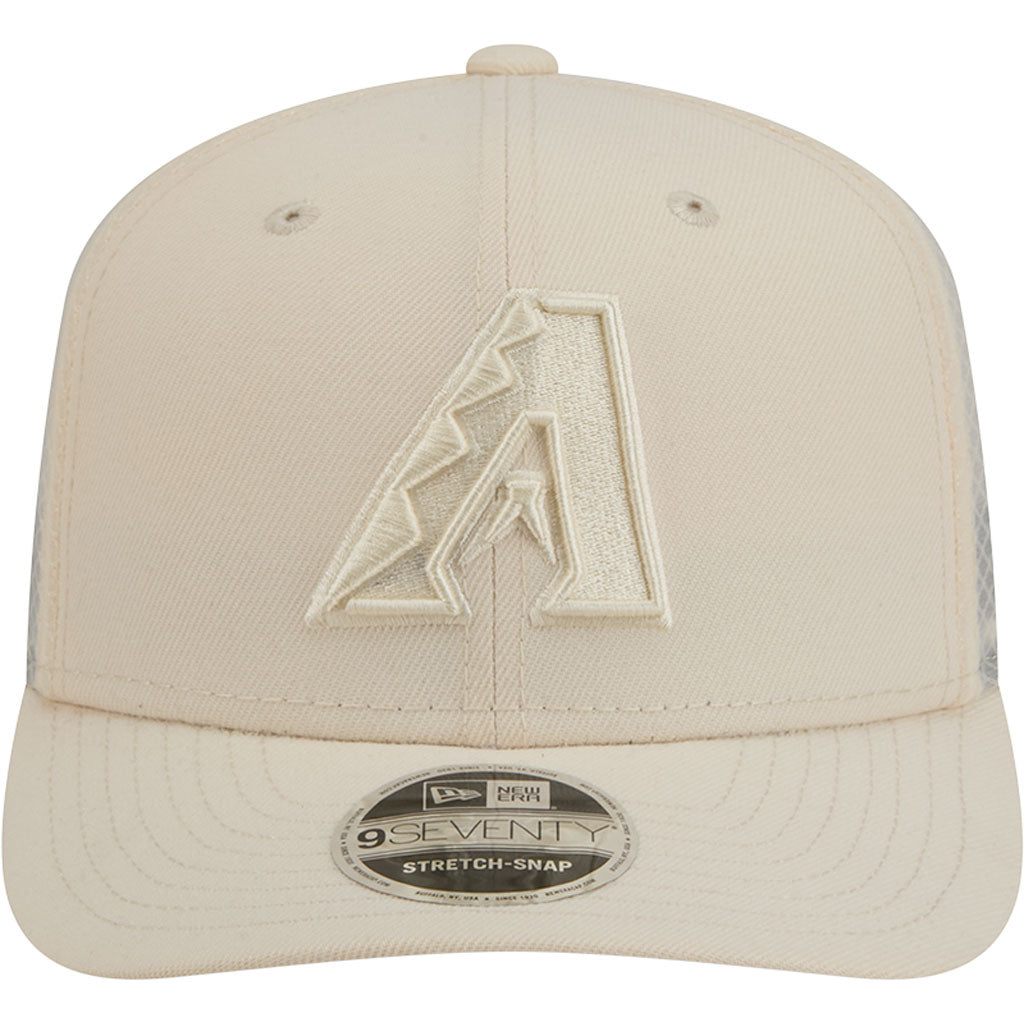 MLB Arizona Diamondbacks New Era Vanilla 9SEVENTY Stretch Snap Hat - Cream