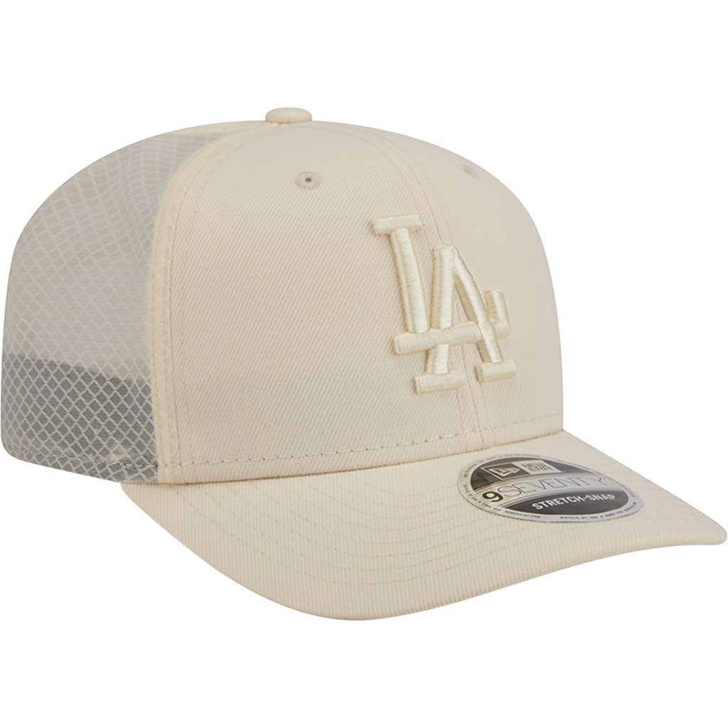 MLB Los Angeles Dodgers New Era Vanilla 9SEVENTY Stretch Snap Hat - Cream