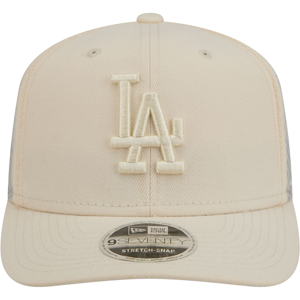 MLB Los Angeles Dodgers New Era Vanilla 9SEVENTY Stretch Snap Hat - Cream