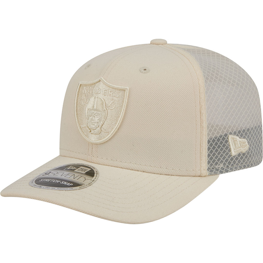 NFL Las Vegas Raiders New Era Vanilla 9SEVENTY Stretch Snap Hat - Cream