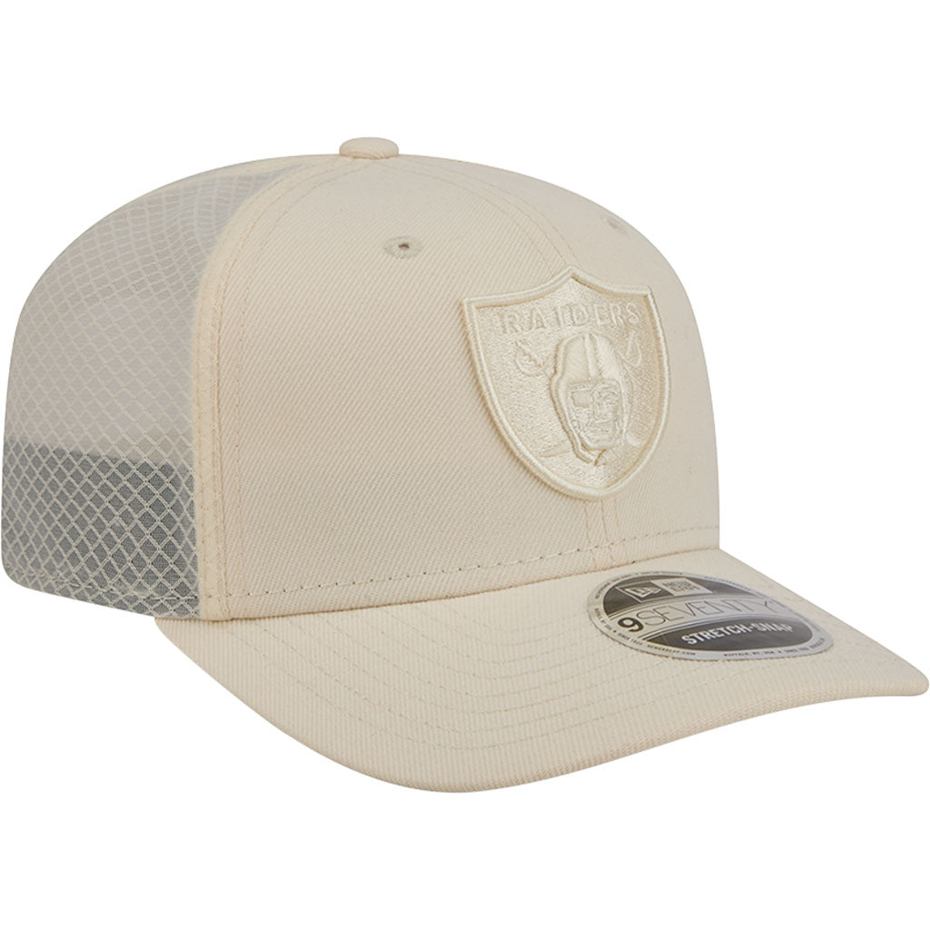 NFL Las Vegas Raiders New Era Vanilla 9SEVENTY Stretch Snap Hat - Cream