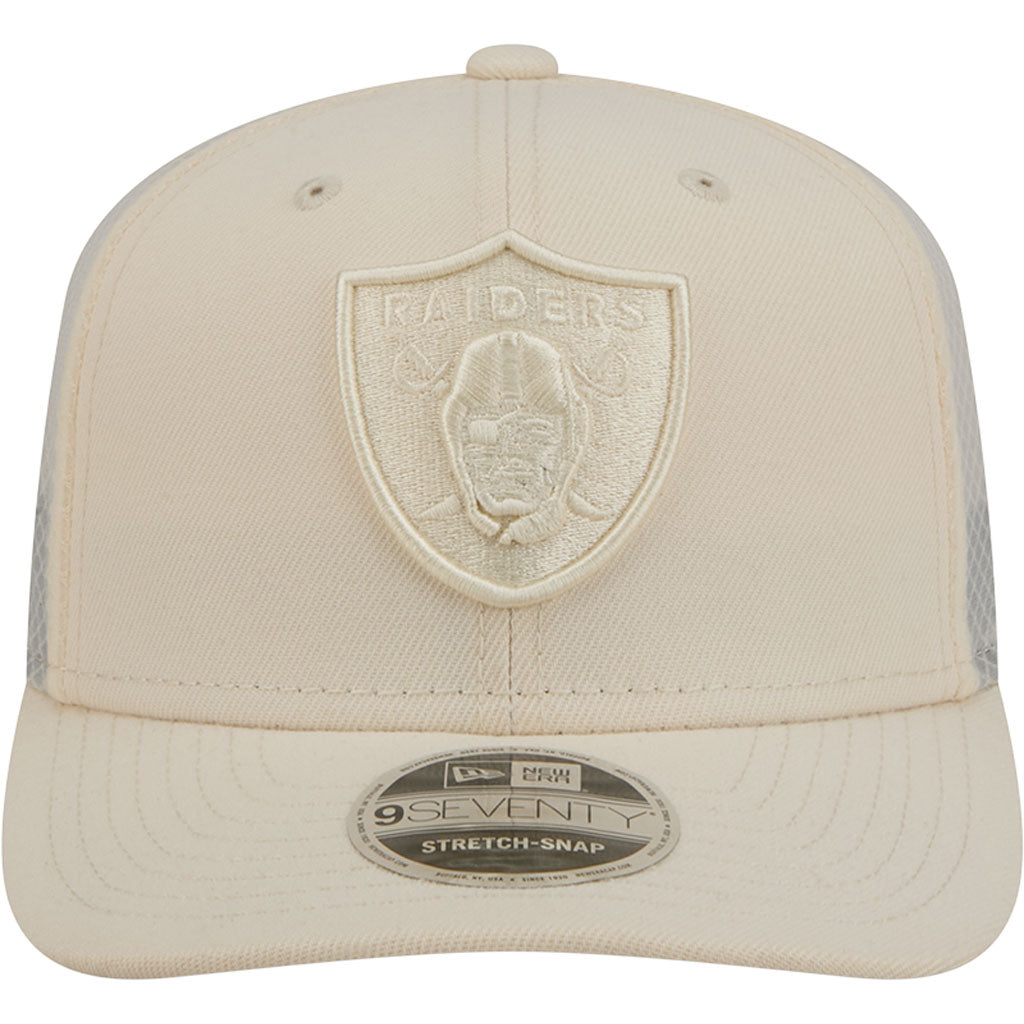 NFL Las Vegas Raiders New Era Vanilla 9SEVENTY Stretch Snap Hat - Cream