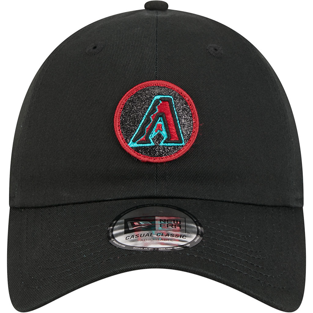 MLB Arizona Diamondbacks New Era Sparkle Casual Classic Adjustable Hat - Black