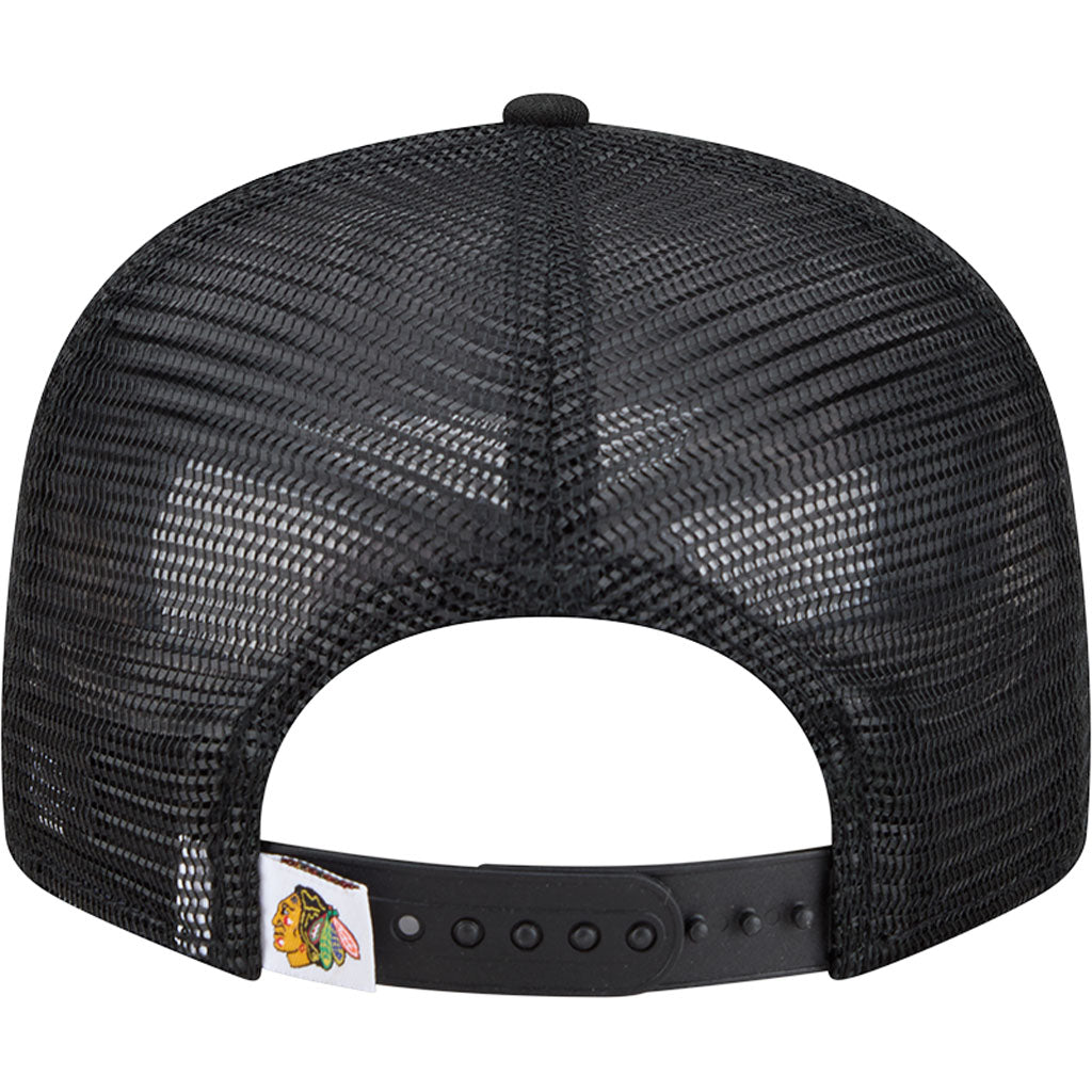NHL Chicago Blackhawks New Era OTC Trucker 9FIFTY Snapback Hat - Black