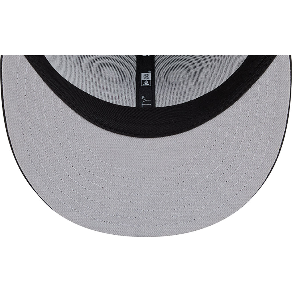 MLB Cincinnati Reds New Era Black & White Trucker 9FIFTY Snapback Hat - Black