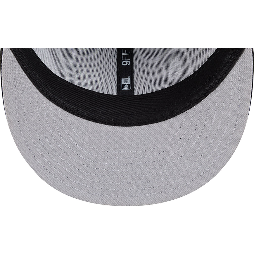 NBA New York Knicks New Era Black & White Trucker 9FIFTY Snapback Hat - Black