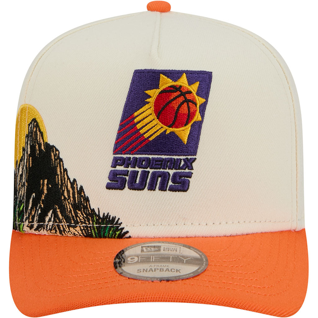 NBA Phoenix Suns New Era HWC Desert 9FIFTY A-Frame Snapback Hat - Cream