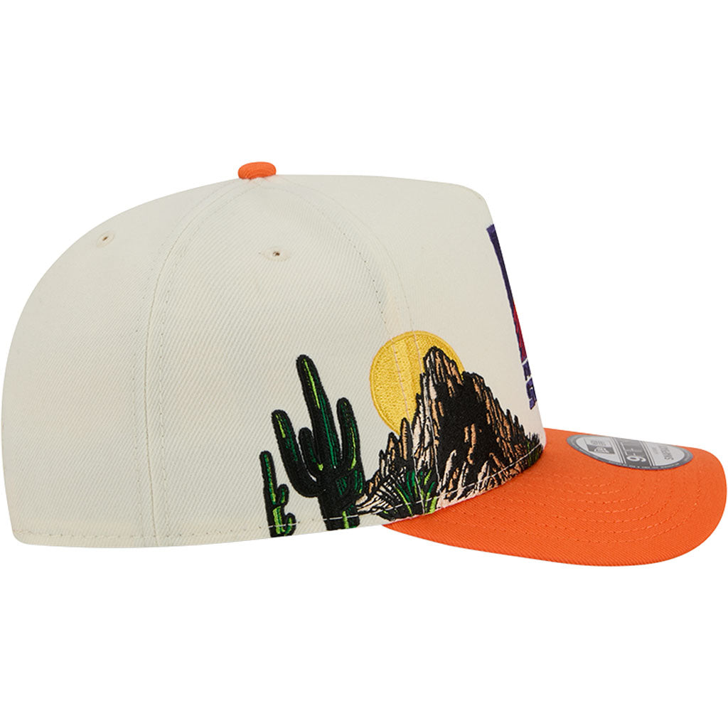 NBA Phoenix Suns New Era HWC Desert 9FIFTY A-Frame Snapback Hat - Cream