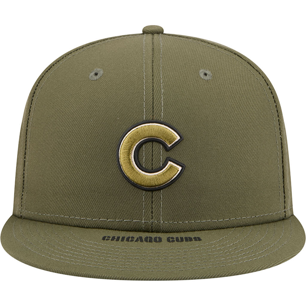 MLB Chicago Cubs New Era 2026 Armed Forces Day 59FIFTY Fitted Hat - Green